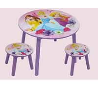 Ensemble Table et 2 tabouret en bois Disney Princesses