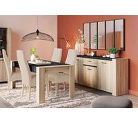 Ensemble table et buffet - SHEFFIELD - Chene Kronberg / Sidewalk - DEMEYERE