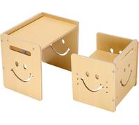 Ensemble table et chaise pour le sevrage Bureau Montessori pour tout-petits avec tableau noir en bois