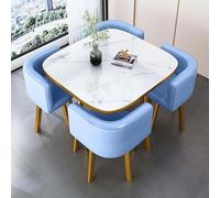Ensemble table et chaises de bar pour petit déjeuner - Mobilier moderne peu encombrant pour cuisine et salon - Siège à dossier souple - Parfait pour une utilisation au bureau ou en conférence