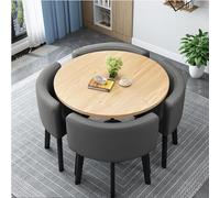 Ensemble table et chaises de bureau - Peu encombrant - Table basse et chaises - Pour salon, balcon, café, salle de pause - Design compact