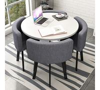 Ensemble table et chaises de cuisine gain de place - Petite table ronde moderne et simple #19-80 x 75 cm / 31,5 x 29,5 pouces