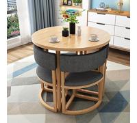Ensemble Table Et Chaises Table Chaise Encastrable Réception Familiale Ou Professionnelle Ensemble Table À Manger Une Table Quatre Chaises Table Ronde Salle Manger Diamètre Bureau 80cm (Color : A5)