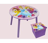 Ensemble table et tabouret de rangement Disney Princesses