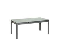 Ensemble Table Rectangulaire Extensible Et Chaises De Jardin En Aluminium Gris Milos Anthracite - 12 Places - Jardiline Multicolore
