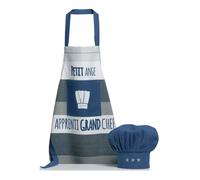 Ensemble Tablier de cuisine et Toque PETIT ANGE Coton recyclé Winkler