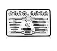 Ensemble Tarauds Métriques 32pcs avec Porte-taraud - Kit pour outillage Filetage pour robuste pour Atelier - Tarauds à Main Anti-dérapants Boîte de Rangement Métallique(6PCS)