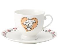Ensemble tasse et assiette en porcelaine fine Sanrio My Melody