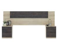 Ensemble tête de lit + 2 tables de chevet ( 2 tiroirs)