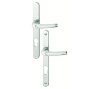 Hoppe - Ensemble de 2 poignees de porte tokyo - Finition.Anodisé argent -