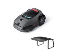 Ensemble Tondeuse à Gazon et Garage MOVA LiDAX Ultra 1200 sans Fil périphérique, sans RTK et création Automatique de Carte Via LiDAR 3D avec Vision à 360° et IA