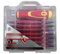 Ensemble Tournevis Acier Chrome-Vanadium 13pcs pour vde Ensemble(A) | Certifié 1000V, sécurité maximale, embouts magnétiques, ergonomique TPR, usage pro