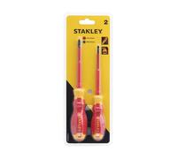 Stanley Tournevis isolés VDE STHT60030-0 – PZ2+SL4 – Jeu de 2 pièces