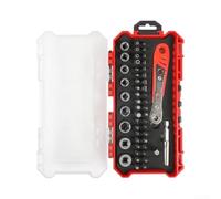 Ensemble Tournevis Précision 52 Bits Magnétiques(TA031) | Acier alliage traité, dureté optimale, résistance pour usure, pour idéal mécanique électrique, boîte incluse