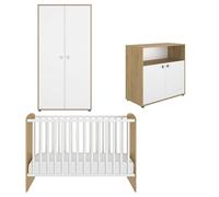 Ensemble trio lit 70x140 - commode - armoire