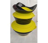 Ensemble Tupperware Elegance Eleganzia comprenant un plat de service + 4,6 l + 2,3 l