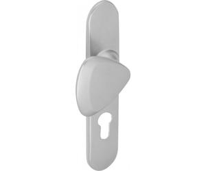 Ensemble Twist grande plaque tirage/béquille P533 clé I chromé velours VACHETTE ASSA ABLOY
