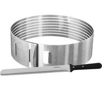 Ensemble Ustensiles Pâtisserie 2 pièces Zenker, Couteau 30cm, Cercle à Trancher Réglable 26-28cm, Acier Inoxydable