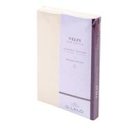 Ensemble Velin pur coton 10 cartes + 10 enveloppes C6, sous sachet - Crème