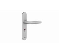 Ensemble Vercy AH200 Béquille 471L sur plaque Condamnation voyant BEZAULT entraxe 195 C7 inox brossé - 204785