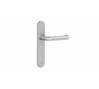 Ensemble Vercy AH200 Béquille 472U sur plaque Bec de cane BEZAULT entraxe 195 C7 inox brossé - 204788