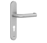 Ensemble Vercy AH200 Béquille 472U sur plaque Clé i BEZAULT entraxe 195 C7 inox brossé - 204789