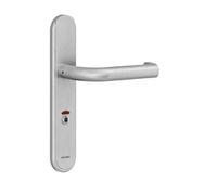 Ensemble Vercy AH200 Béquille 472U sur plaque Condamnation voyant BEZAULT entraxe 195 C7 inox brossé - 204790