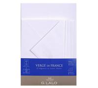 Ensemble Vergé de France 10 feuilles A5 et 5 enveloppes C6 - extra blanc