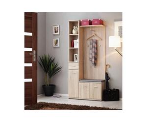 Ensemble Vestiaire 3P "Armario I" 203cm Chêne
