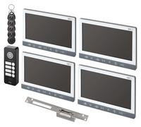 Ensemble visiophone EMOS EM-10AHD pour 4 participants avec serrure el. serrure à ouverture/fermeture, H3018.3