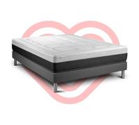 Vitalit Ensemble matelas sommier VITAL FORM 140 x 200 cm gris en kit