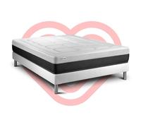 Ensemble VITAL FORM 160 x 200 cm sommier Kit blanc