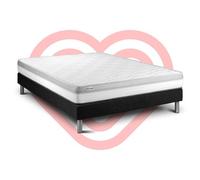 Ensemble VITAL RELAX 140 x 190 cm sommier Kit noir