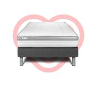 Ensemble VITAL RELAX 90 x 190 cm sommier Kit gris