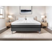 Ensemble VITAL SOFT 160 x 220 cm sommier Kit gris - 24cm - Mousse polyurthane mmoire de forme - Moelleux - Sommier kit Gris