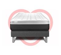 Ensemble VITAL SOFT 90 x 190 cm sommier Kit gris