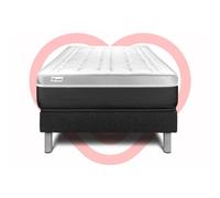 Ensemble VITAL SOFT 90 x 190 cm sommier Kit Noir
