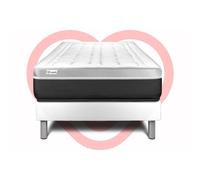 Ensemble VITAL SOFT 90 x 200 cm sommier Kit blanc