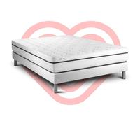 Vitalit Ensemble matelas et sommier VITAL SPA 160 x 200 cm – sommier kit blanc