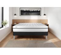 Ensemble VITAL SPA 160 x 200 cm sommier Kit noir - 24cm - Mousse polyurthane mmoire de forme - Enveloppant - Sommier kit Noir