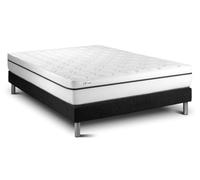 Vitalit Ensemble matelas et sommier VITAL SPA 160x200 cm – Confort ferme – Kit noir
