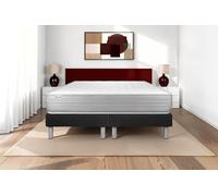 Ensemble VITALMEMO 180 x 200 cm - 18cm - Mousse polyurthane mmoire de forme - Tonique - Sommier Tapissier Noir