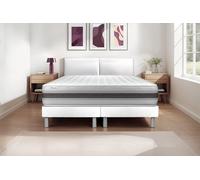Ensemble VITALMEMO BACK 160 x 200 cm - 26cm - Mousse polyurthane mmoire de forme - Moelleux - Double sommiers Blanc