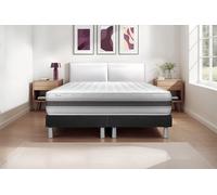 Ensemble VITALMEMO BACK 180 x 200 cm - 26cm - Mousse polyurthane mmoire de forme - Moelleux - Sommier Tapissier Noir
