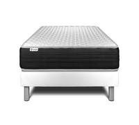 Ensemble VITALMEMO ONE 90 x 200 cm sommier Kit blanc