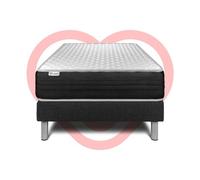 Ensemble VITALMEMO ONE 90 x 200 cm sommier Kit noir