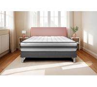 Ensemble VITALPOWER RECOVER 180 x 220 cm sommier Kit gris - 26cm - Ressorts ensachs et mmoire de forme - Moelleux - Sommier kit Gris