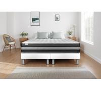 Ensemble VITALSPRING ZEN 180 x 200 cm - 26cm - Ressorts ensachs et mmoire de forme - Moelleux - Soutien Ferme
