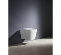 Ensemble WC Fukana softedge blanc, sans bride, avec abattant wc