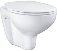 Ensemble WC Grohe Bau en céramique, suspendu au mur avec siège WC, blanc alpin, 1 pièce.
